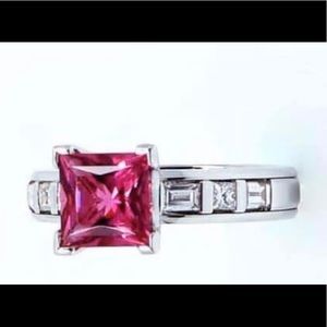 Pink Princess Ring 18k White Gold
